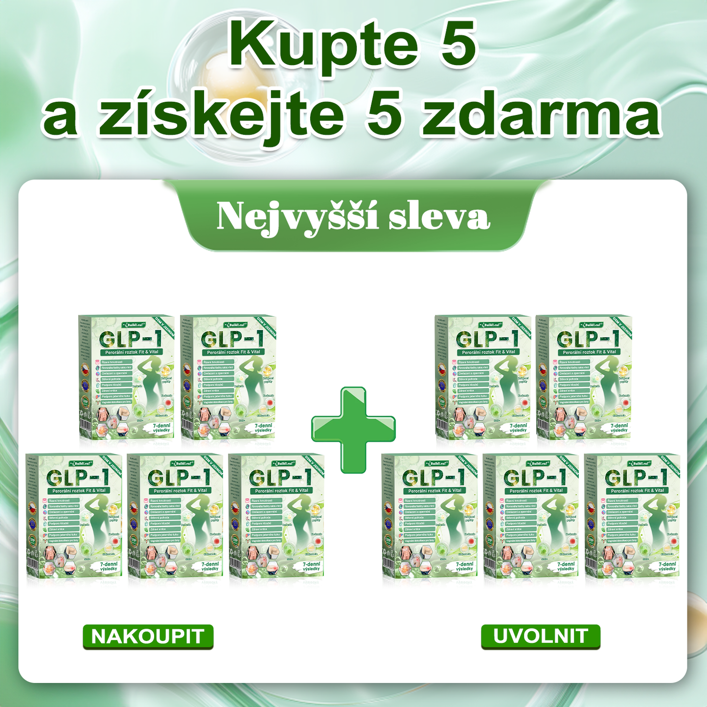 Zbývá posledních 5 kusů, sleva 50 %! 🌿 Omezené zásoby! Kupte si perorální roztok BuildLeaf® nyní a užijte si rychlé hubnutí za poloviční cenu! 💪