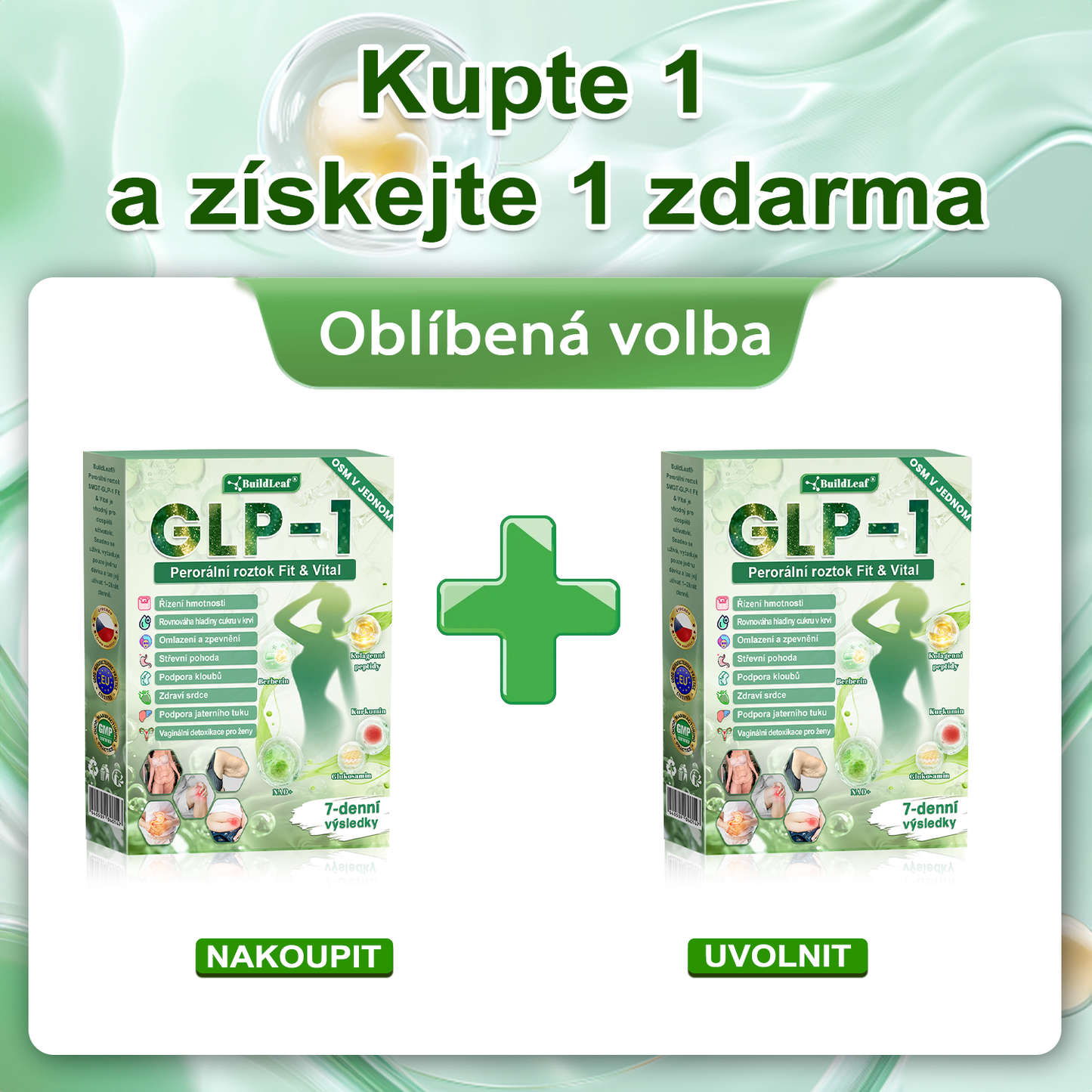 Zbývá posledních 5 kusů, sleva 50 %! 🌿 Omezené zásoby! Kupte si perorální roztok BuildLeaf® nyní a užijte si rychlé hubnutí za poloviční cenu! 💪