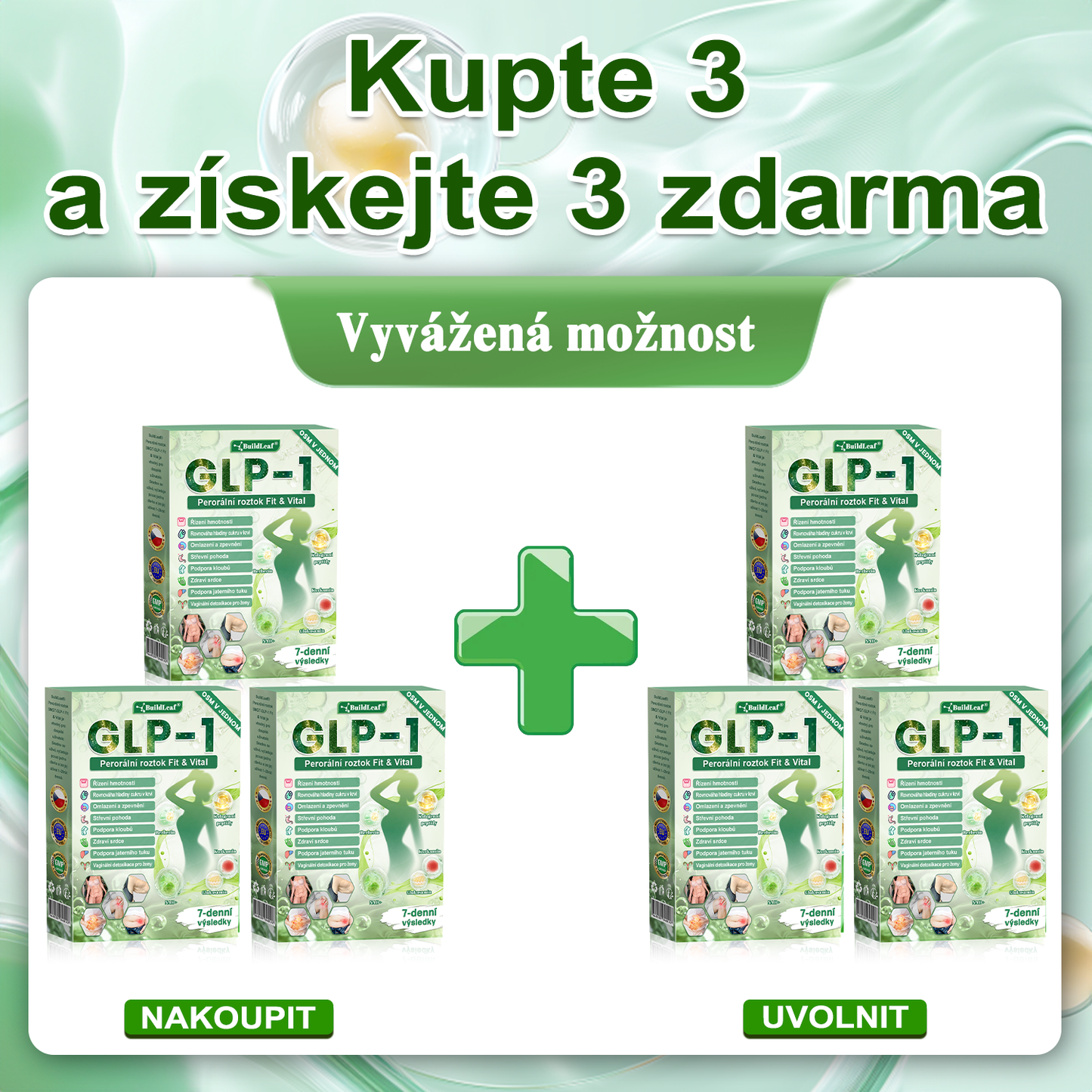 Zbývá posledních 5 kusů, sleva 50 %! 🌿 Omezené zásoby! Kupte si perorální roztok BuildLeaf® nyní a užijte si rychlé hubnutí za poloviční cenu! 💪