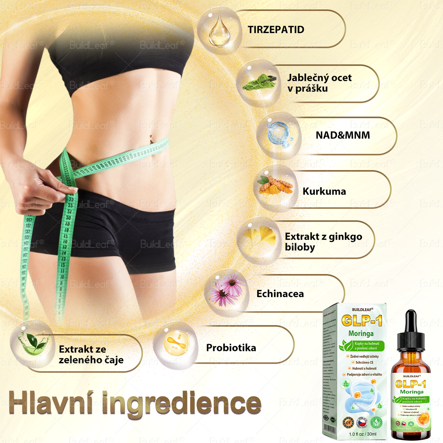 💥💥Oficiální doporučení NZZ | BuildLeaf® TIRZEPATIDE GLP-1 bylinný perorální roztok